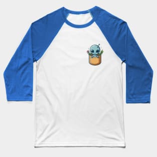 pocket alien Baseball T-Shirt